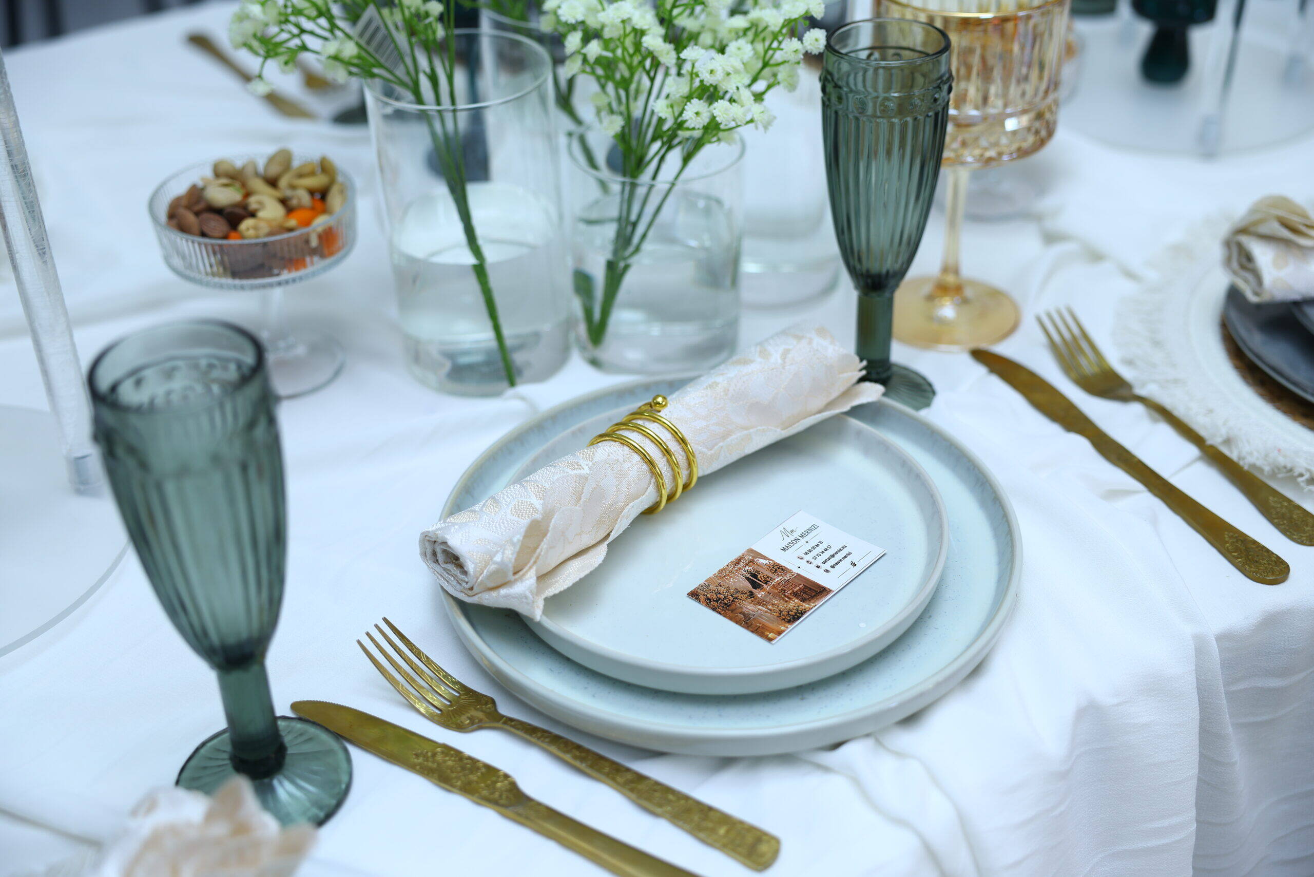 Détail d’art de la table — Maison Mernizi, traiteur à Oujda